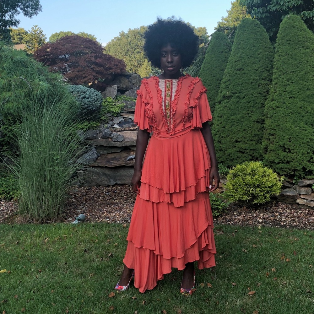 Vintage Two Piece Embroidered Skirt & Top